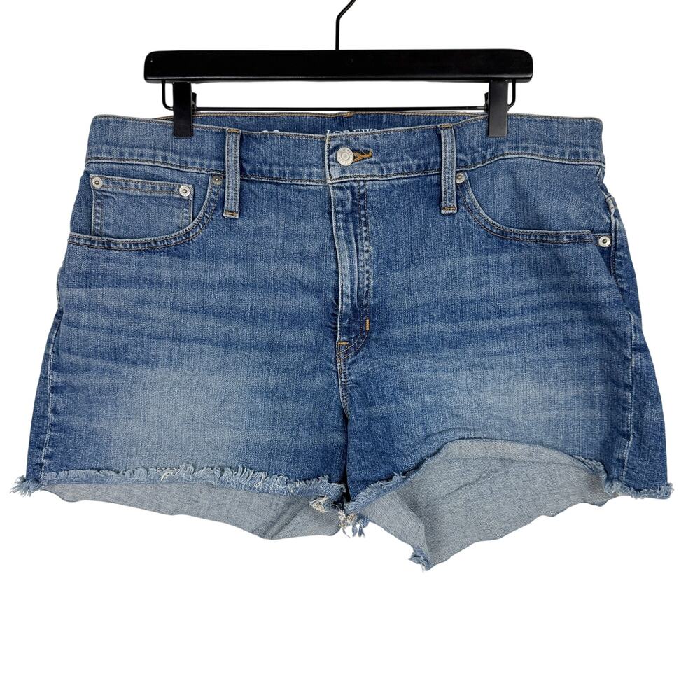 J.Crew Womens Mid-Rise Denim Shorts Cut Off AV826 - Size 33